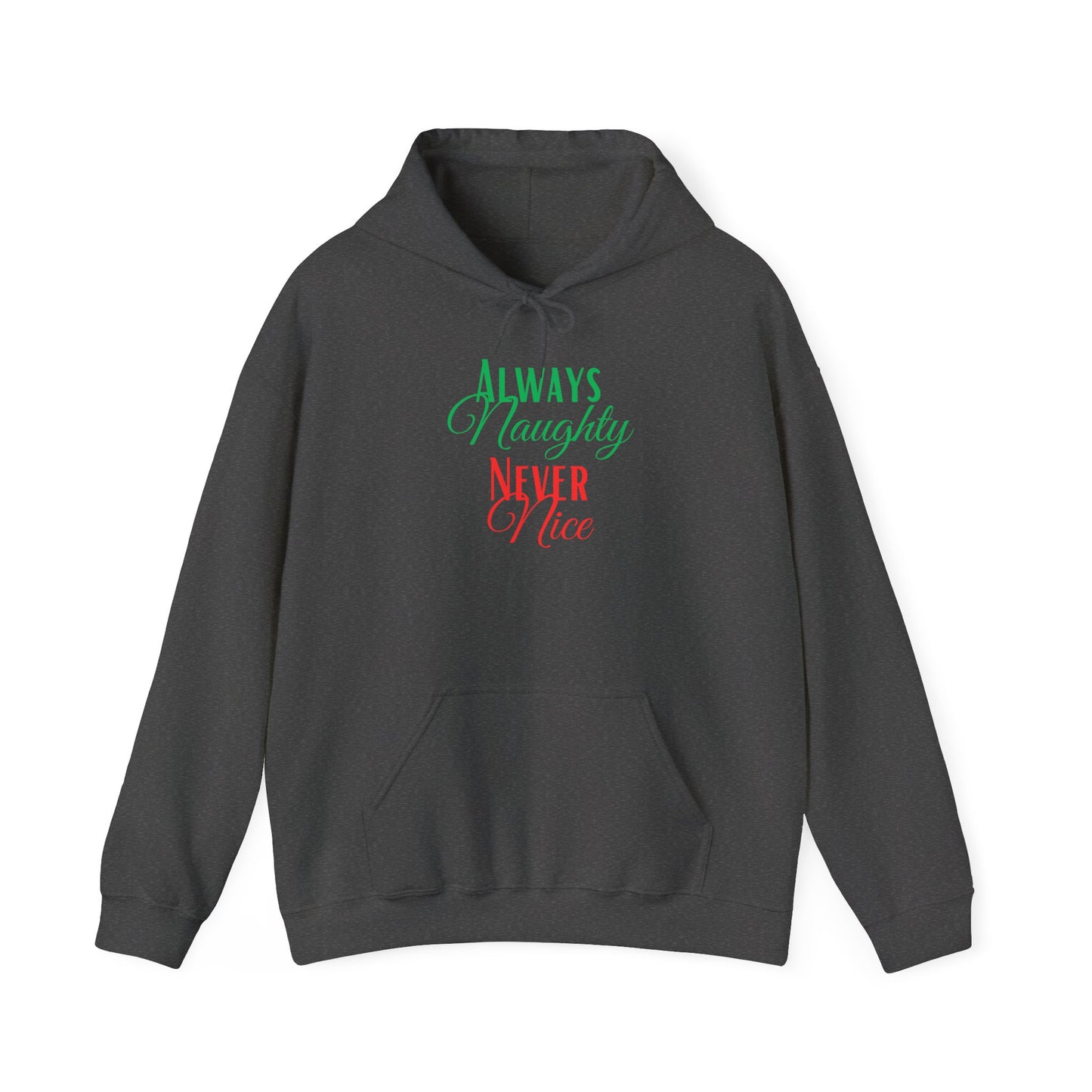 Funny Christmas Hoodie Always naughty never nice