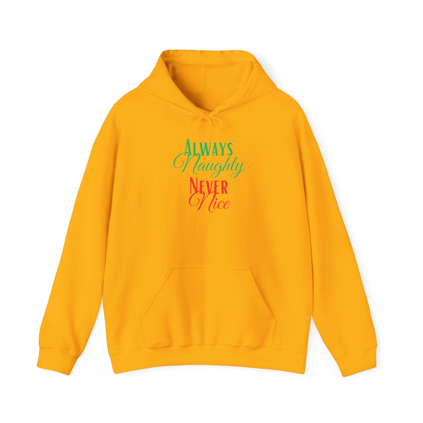 Funny Christmas Hoodie Always naughty never nice